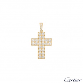 Cartier Diamond Cross Decor Pendant HP300029